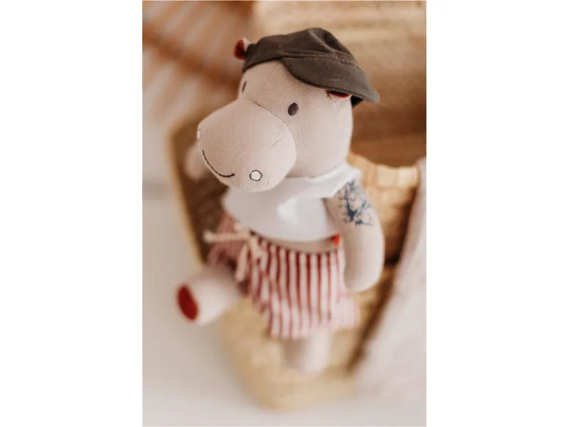 Kikadu Kikadu Spieluhr Hippo 30 x 20 x 12 cm, Mehrfarbig, – Produktbild 2 von 2