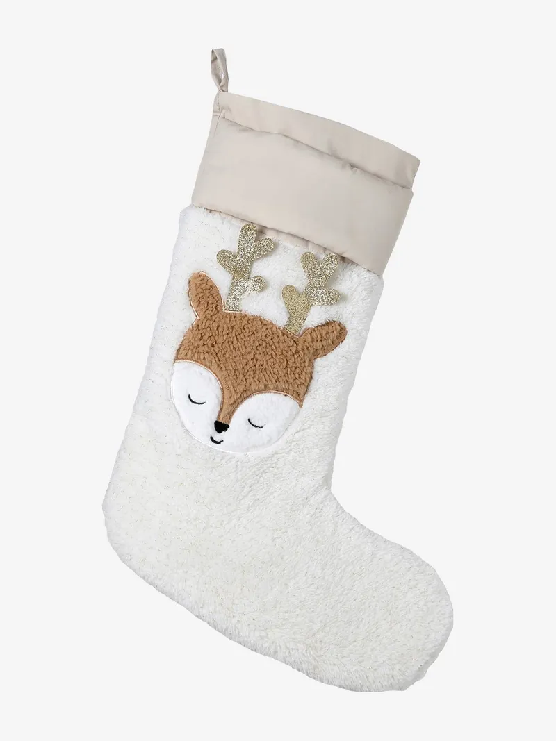Vertbaudet Weihnachtsstrumpf Rentier, Beige golden, – Produktbild 2 von 2