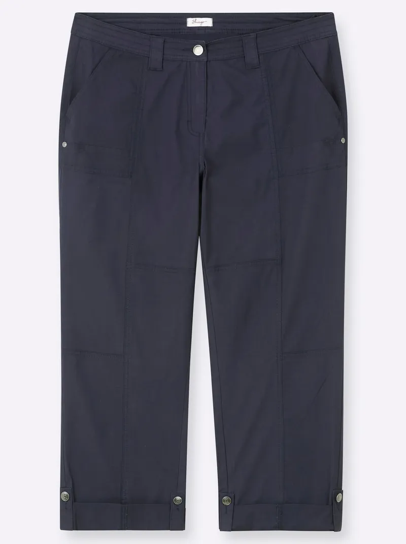 sheego Hose tiefblau, Tiefblau, – Produktbild 1 von 2