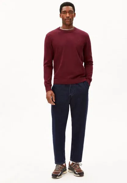 ARMEDANGELS ARMEDANGELS LOUKAA Herren Pullover aus Bio-Baumwolle, Velvet red, – Produktbild 4 von 4