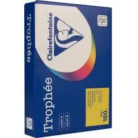 Clairefontaine 250 Blatt Clairfontaine Farbiges Kopierpapier "Trophee" 160 g/m², DIN A4, kanariengelb – Produktbild 1 von 1