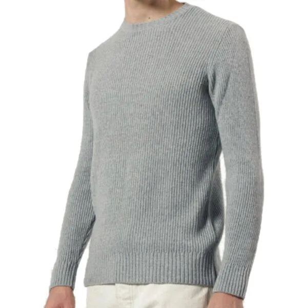 Rifò - Circular Fashion Made in Italy Rifò - Circular Fashion Made in Italy Herrenpullover Carlo aus recycelter Kaschmirwolle, Grau, – Produktbild 2 von 2