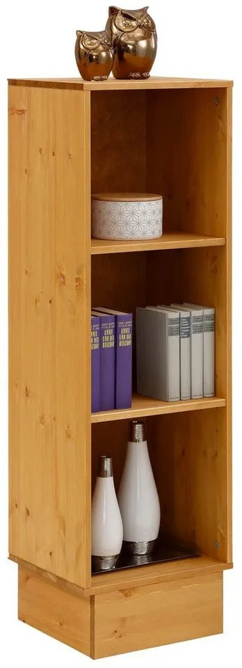 OTTO home Regal Milan, Höhe 128 cm, Massivholz, FSC®-zertifiziert, Beige, – Produktbild 2 von 5