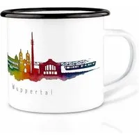 LIGARTI Emailletasse »Wuppertal« von LIGARTI | 300 oder 500 ml | handveredelt in Deutschland | Cup, Kaffeetasse, Emaillebecher, Camping Becher – Produktbild 1 von 1