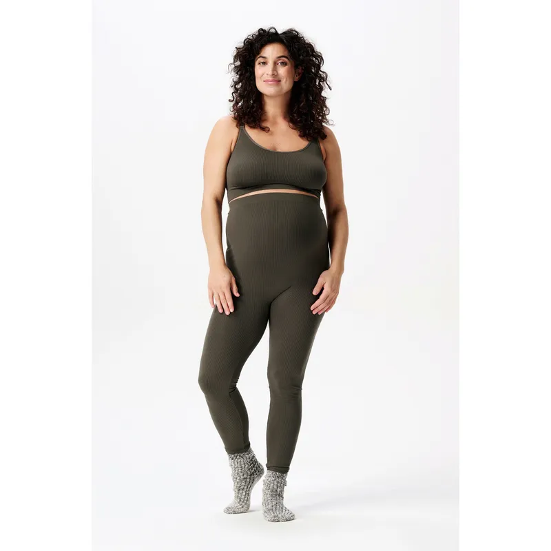 Noppies Noppies Umstandsleggings Reva Rippqualität, Oliv, – Produktbild 3 von 3