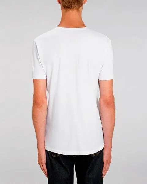 YTWOO YTWOO Männer Bio T-Shirt mit V-Ausschnitt, nachhaltig & fair hergestellt, Weiß, – Produktbild 3 von 4