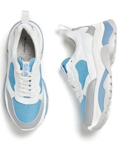 Will's Vegan Shop Will's Vegan Shop Rio Trainers, White & blue, – Produktbild 1 von 3