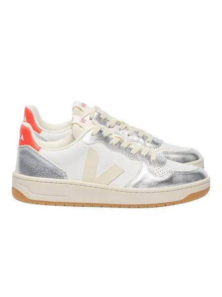 Veja Veja V-10 Prime Leather, White pierre silver (weiß), – Produktbild 1 von 3
