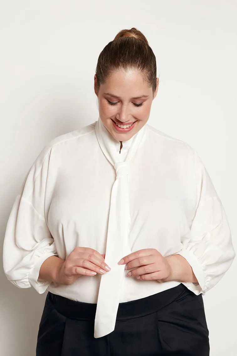 WiDDA Widda Damen vegan Bluse Mavis Weiß, Weiß, – Produktbild 2 von 2