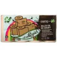Memo memo + skate-aid Recycling-Toilettenpapier "Rollen für die Zukunft" 3-lagig, 8 x 150 Blatt – Produktbild 1 von 1