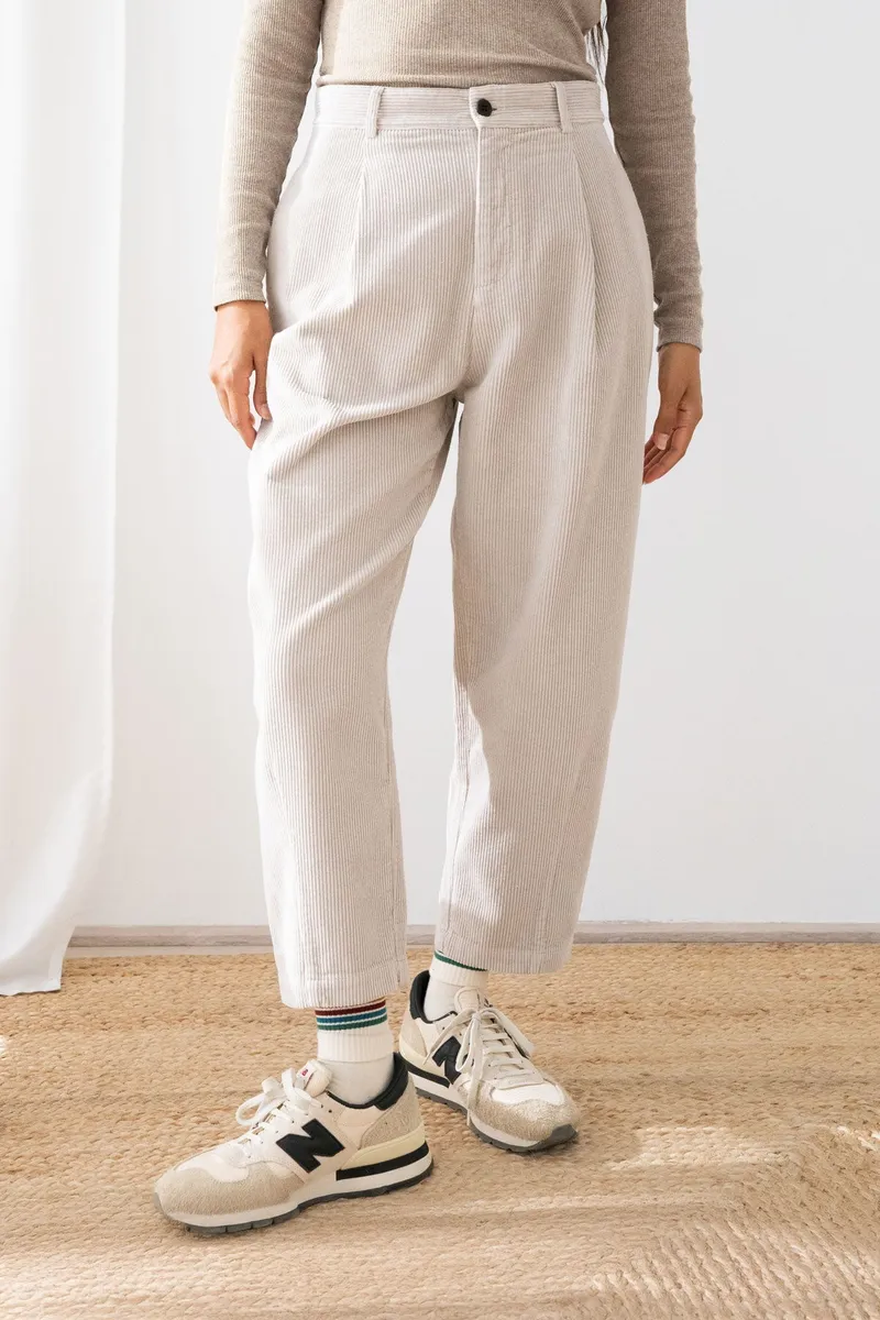 TWOTHIRDS TWOTHIRDS Damen vegan Hose Haruku Feather Grey, Grau, – Produktbild 1 von 2