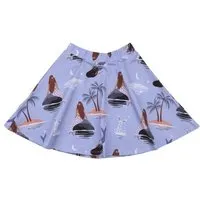 Walkiddy Kleinkinder Rock GOTS zertifiziert – Lila mit Meerjungfrauenmotiv, elastischer Bund, bequem | von Walkiddy – Produktbild 1 von 1