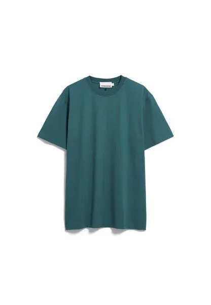 ARMEDANGELS ARMEDANGELS MAARKOS MID WEIGHT Herren T-Shirt aus Bio-Baumwolle, Petrol velvet, – Produktbild 1 von 2