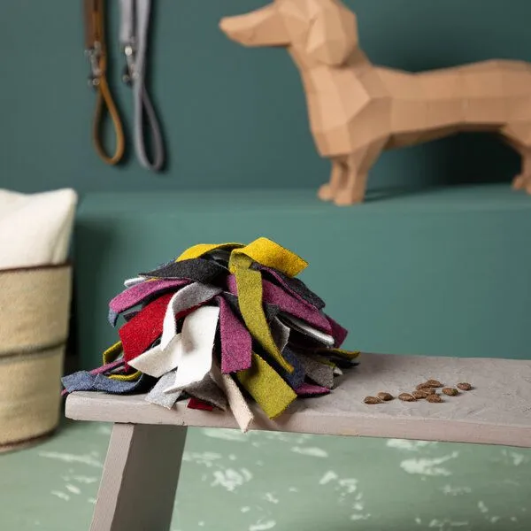 nahtur-design nahtur-design Schnüffelball | nachhaltiges Hundespielzeug, Flauschloden, – Produktbild 1 von 4