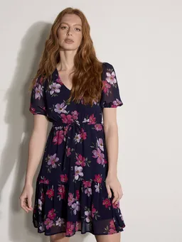 Apricot Apricot Chiffonkleid Mini-Kleid aus Chiffon mit Raffung – Produktbild 1 von 1