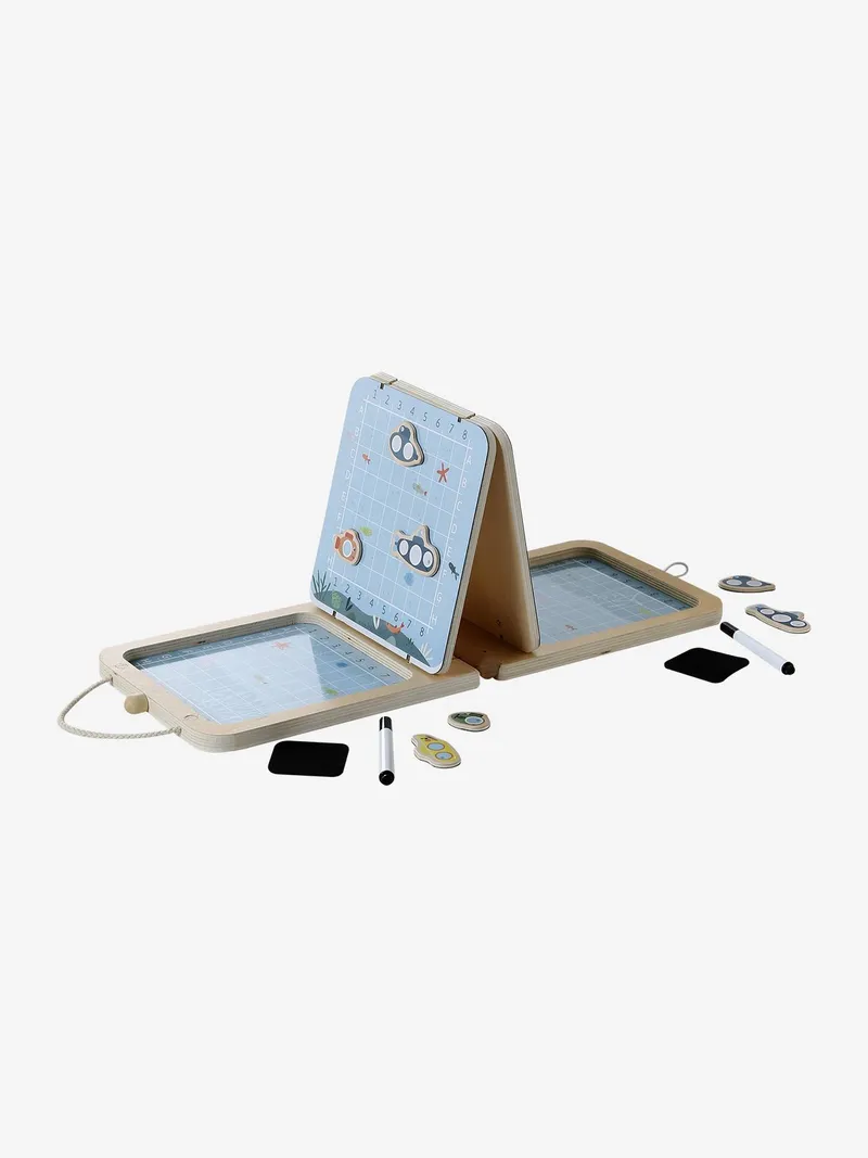 Vertbaudet Mein erstes Spiel Schiffe versenken aus Holz FSC®, Braun, – Produktbild 3 von 4