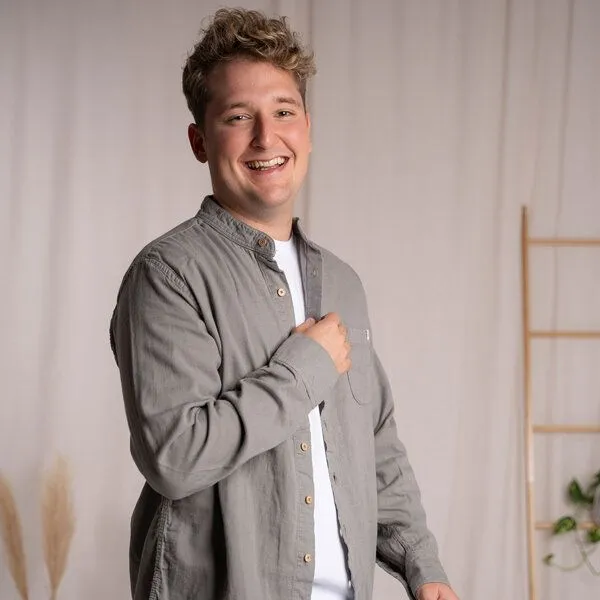 Vresh Clothing Vresh Clothing Christover - Hemd aus Biobaumwolle, Aschegrau, Aschegrau, – Produktbild 4 von 4