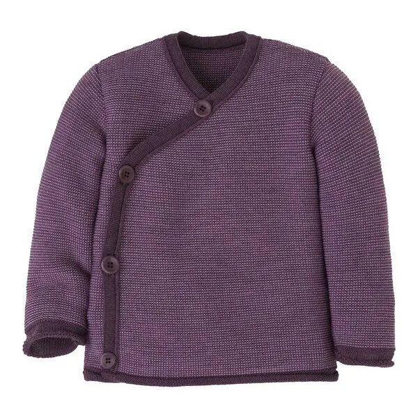 Disana Disana Baby Melange-Jacke Schurwolle kbT-Merino, Rose, – Produktbild 2 von 8