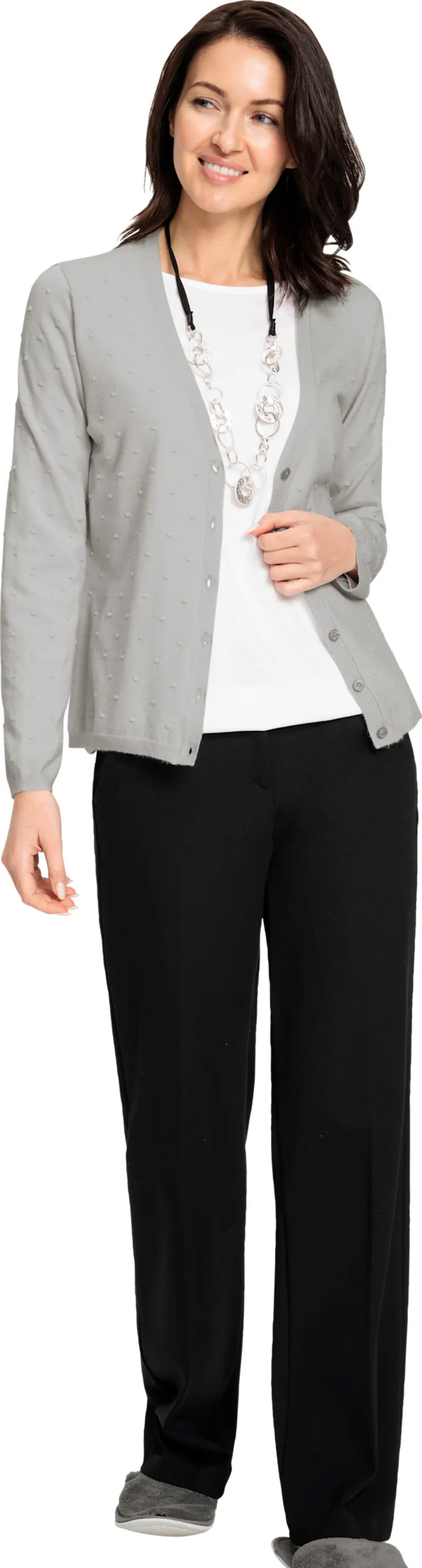 Witt Strickjacke hellgrau, Hellgrau, – Produktbild 2 von 2