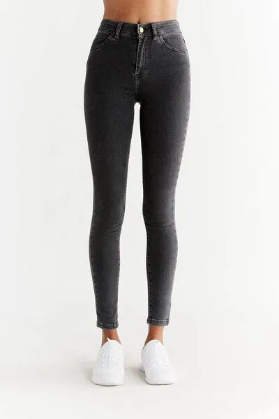 Evermind Evermind W's Skinny Fit-WD1015, Ash gray, – Produktbild 2 von 5