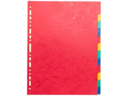 Exacompta 5 Exacompta Register, Colorspan-Karton, 12 Taben neutral, 225 g/m², 320 x 240 mm, sortiert – Produktbild 1 von 1