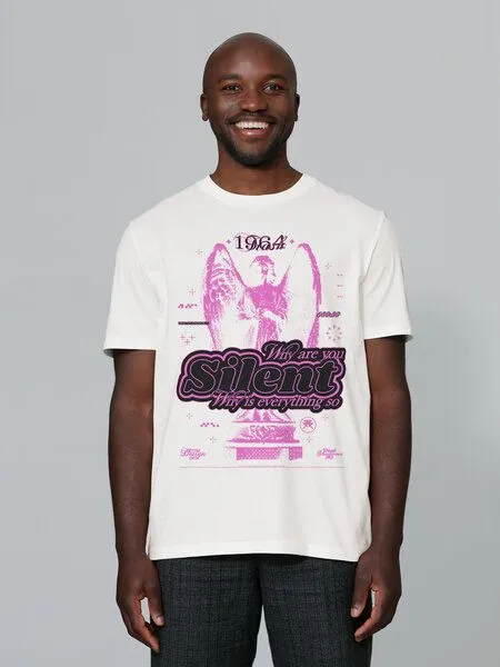 watapparel watapparel T-Shirt Unisex Silent, Off white, – Produktbild 1 von 4