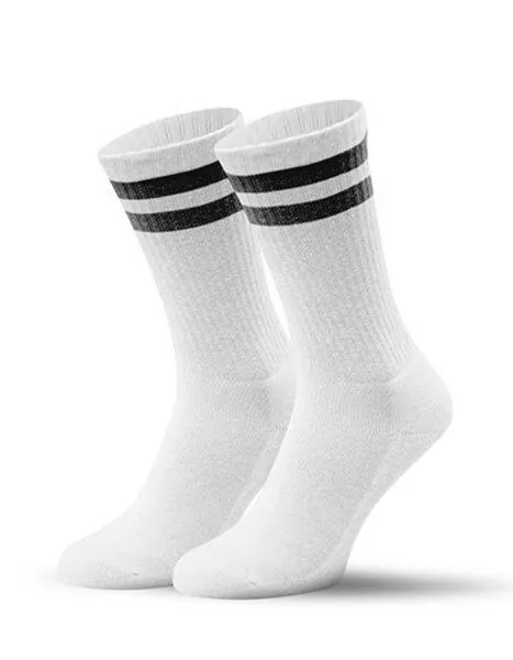 MR. SOCKS MR. SOCKS Tennissocken zweifarbig von der Marke MR.SOCKS, Weiss/schwarz, – Produktbild 1 von 2