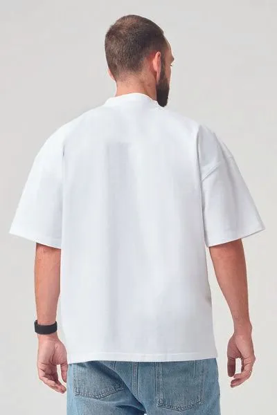 COREBASE COREBASE Oversized TShirt - Heavyweight - 300 g/m², Weiss, – Produktbild 3 von 7
