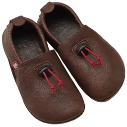 Pololo Pololo Barfußschuh/ Hausschuh "Cordel" outdoor, aus pflanzlich gegerbtem Leder mit Gummisohle, für drinnen und draussen, Größen 20-34 – Produktbild 1 von 1