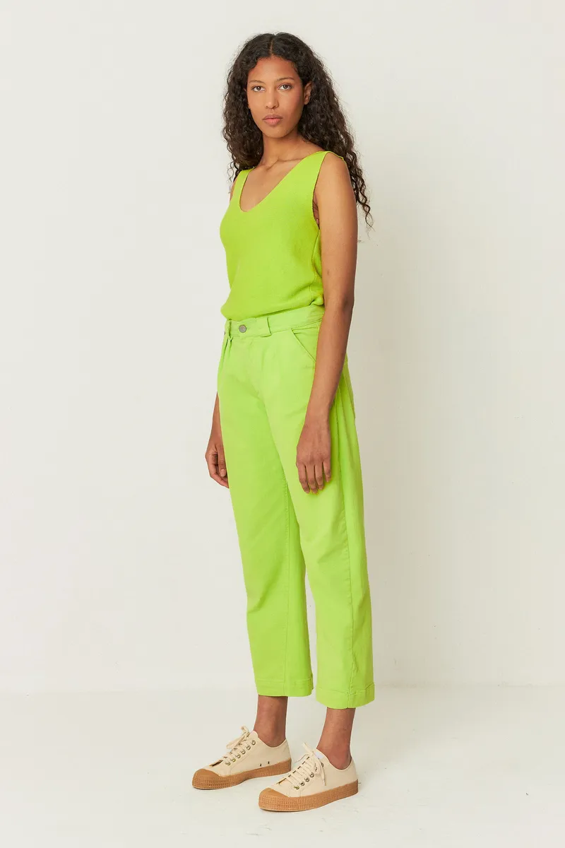 SKFK SKFK Damen vegan Hose Amata Grün, Hellgrün, – Produktbild 1 von 2