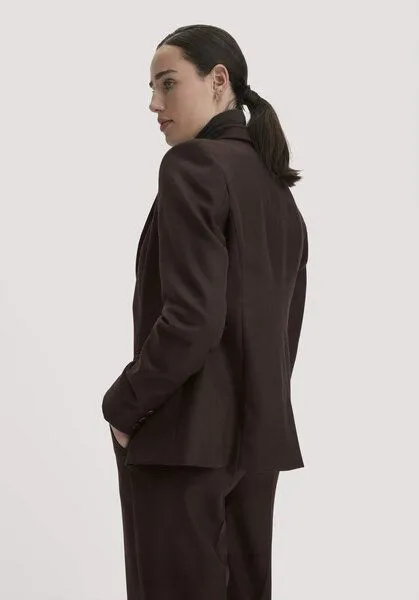 hessnatur hessnatur Wollblazer Regular aus reiner Schurwolle, Kakao braun, – Produktbild 2 von 4