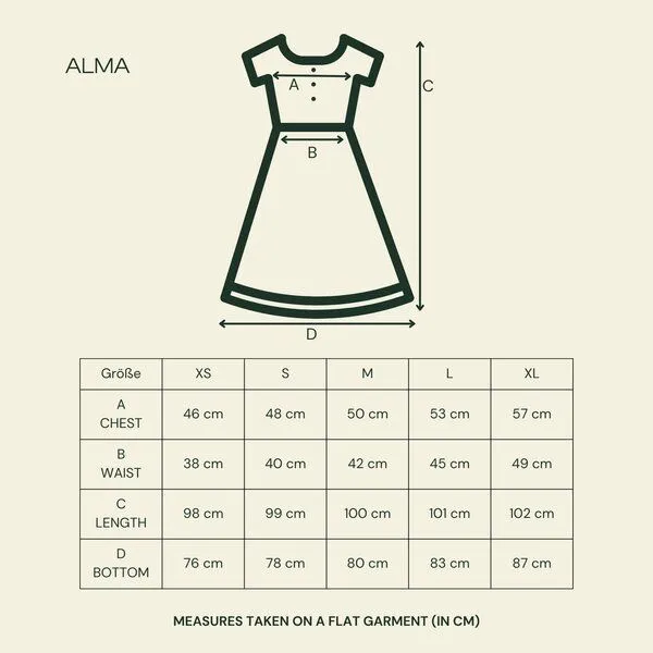 NORDLICHT NORDLICHT Damen Musselin Kleid aus 100% Bio-Baumwolle ALMA, Cherry (rot), – Produktbild 4 von 4