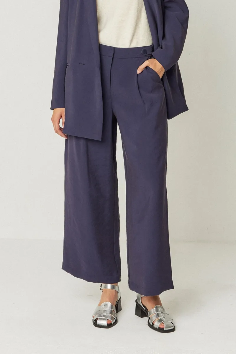 SKFK SKFK Damen vegan Hose Ilia Blau, Extra dunkelblau, – Produktbild 2 von 2