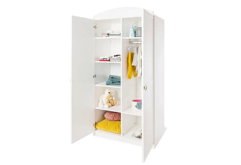 Pinolino Pinolino Kleiderschrank „Laura”, Weiss, – Produktbild 1 von 1