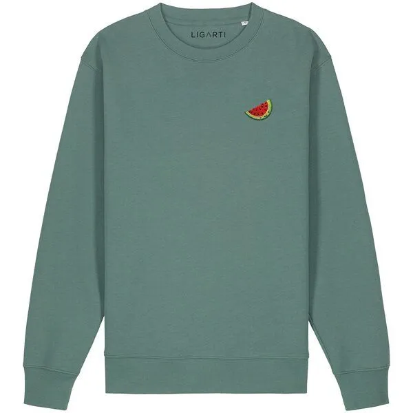LIGARTI Bestickter Pullover – Wassermelone – LIGARTI Tiermanufaktur, Terracotta, – Produktbild 3 von 3