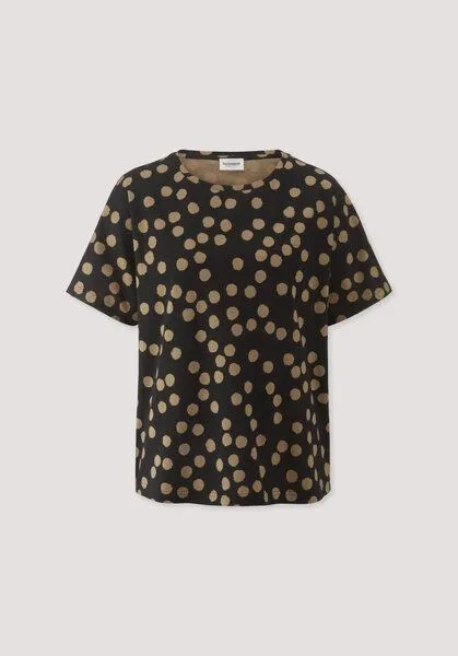 hessnatur hessnatur Print T-Shirt Oversize aus reiner Bio-Baumwolle, Schwarz, – Produktbild 4 von 4