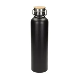 elasto elasto Edelstahl Isolierflasche "Cascada" - Flasche mit Bambusdeckel & Griff – Produktbild 1 von 1