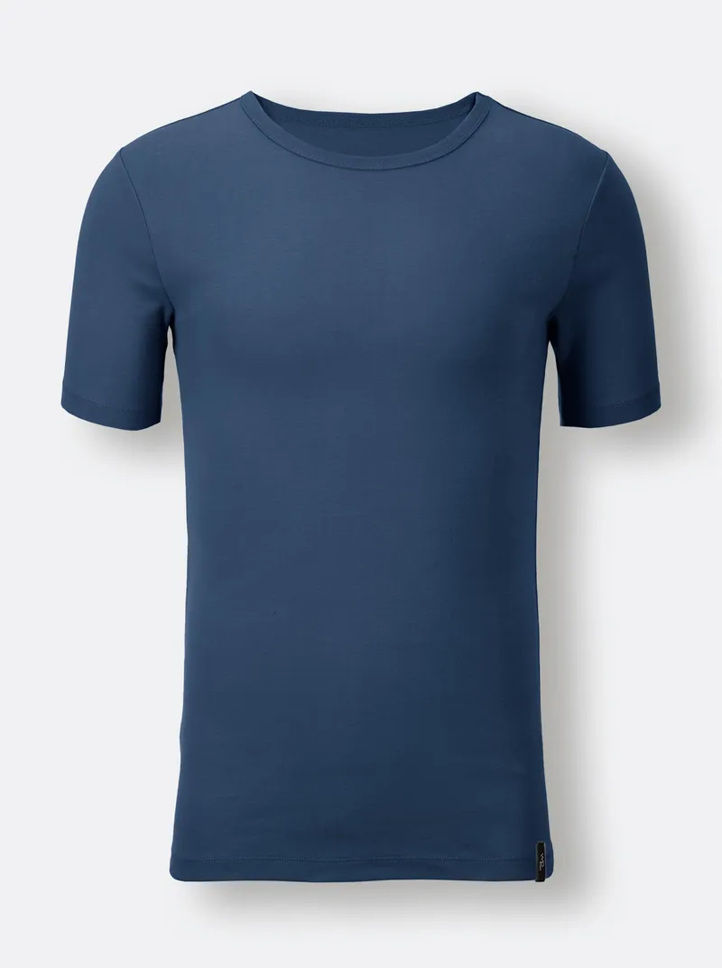 wäschepur men Shirt dunkelblau, Dunkelblau, – Produktbild 2 von 2