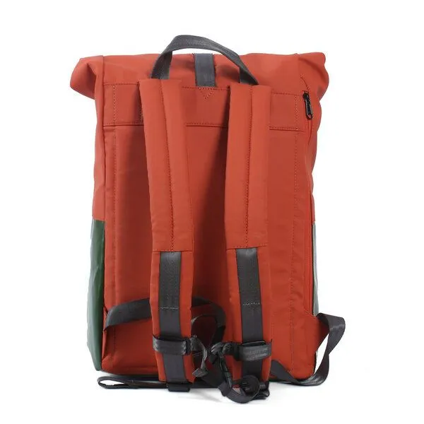7clouds 7clouds Rolltop-Rucksack Nomo 7.1, Jungle green-orange, – Produktbild 4 von 4
