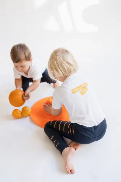 Babbily Babbily Kita-Leggings, Blau - buzzy bee, – Produktbild 3 von 4