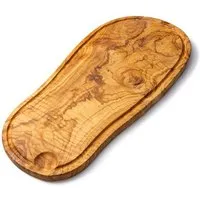 Econovo Econovo Holzbrett aus Olivenholz rustikal mit Saftrille - Küchenbrett zum schneiden & servieren – Produktbild 1 von 1