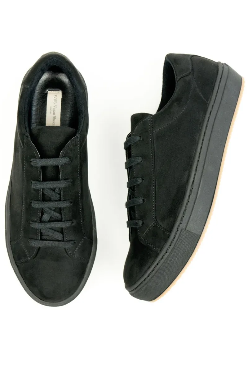 Will's Vegan Store Will's Vegan Store Damen vegan Sneaker Vegan Wildleder Schwarz, Schwarz, – Produktbild 1 von 2