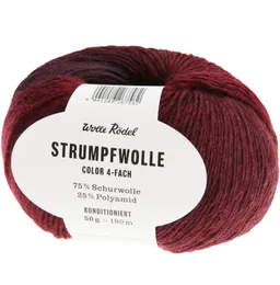 Wolle Rödel Wolle Rödel Strumpfwolle Color Bordeaux/Beere – Produktbild 1 von 1