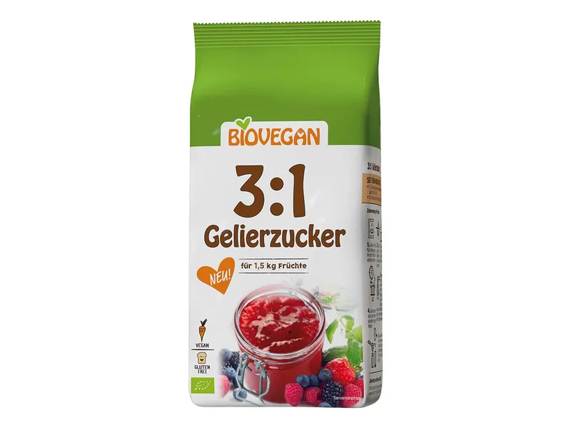 BioVegan BioVegan Bio-Gelierzucker 3:1, 500 g – Produktbild 1 von 1