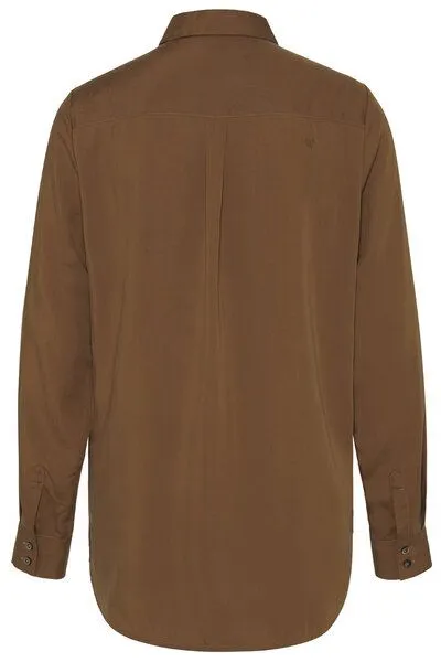 Wunderwerk Wunderwerk Damen Bluse aus Tencel "Contemporary blouse TENCEL", Hellbraun (843 burned almond), – Produktbild 3 von 4