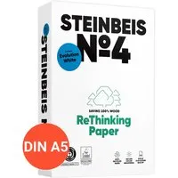 Steinbeis 500 Blatt Steinbeis Recycling-Kopierpapier "No.4, Evolution White" DIN A5 – Produktbild 1 von 1