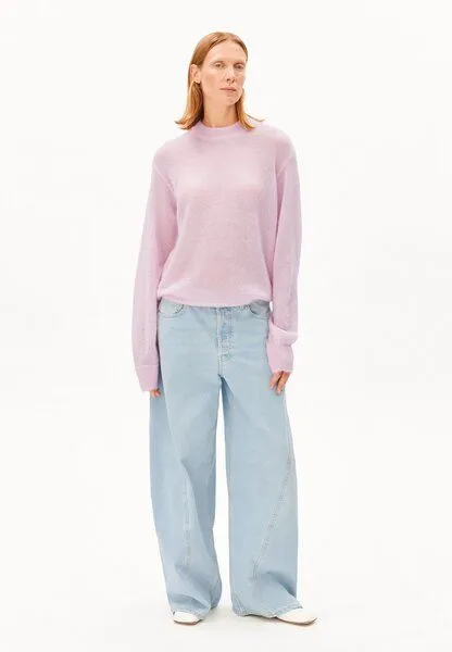 ARMEDANGELS ARMEDANGELS MOHAIR BLEND Damen Strickpullover aus Mohair-Mix, Pink mist, – Produktbild 4 von 4