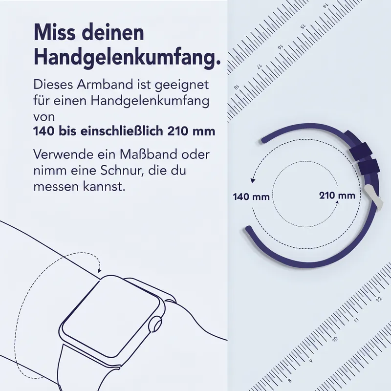 imoshion imoshion Flexibles Silikonarmband - Universelle 20 mm Anschluss, Schwarz, – Produktbild 1 von 1