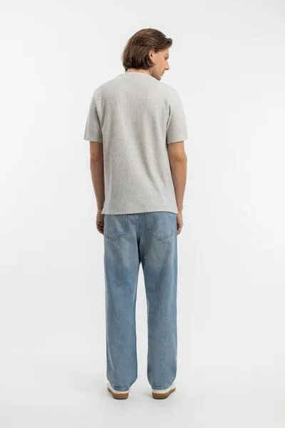 Rotholz Rotholz Waffle T-Shirt Organic Cotton, Grau, – Produktbild 5 von 5