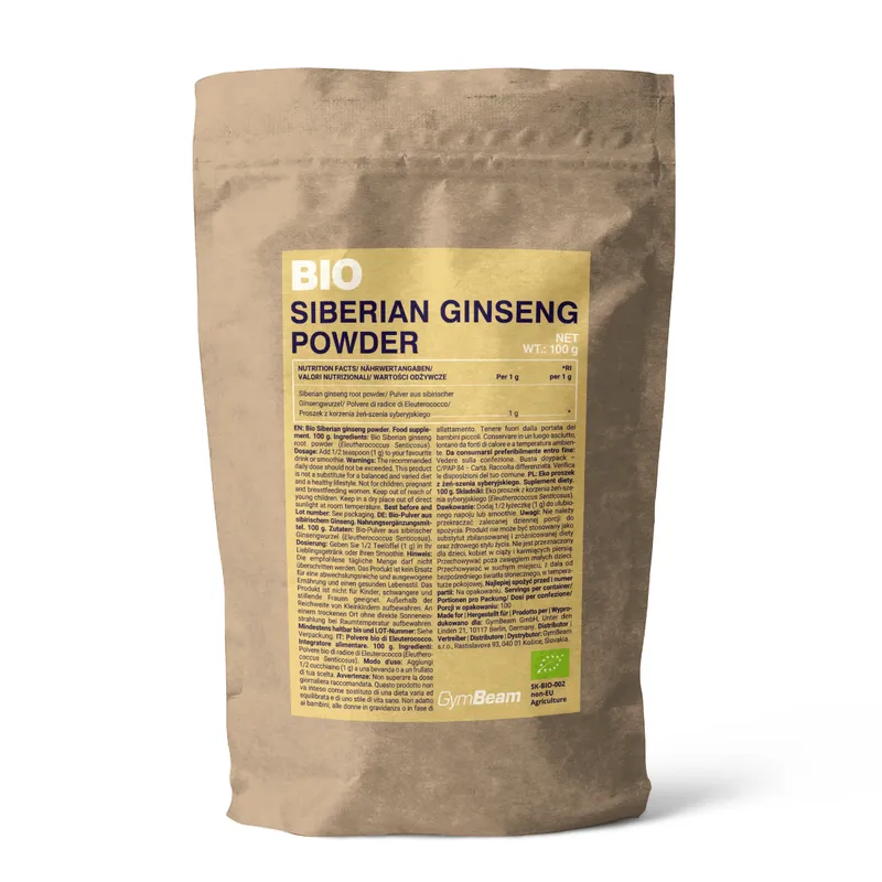 GymBeam Bio GymBeam BIO Sibirischer Ginseng Pulver 100 g – Produktbild 1 von 1